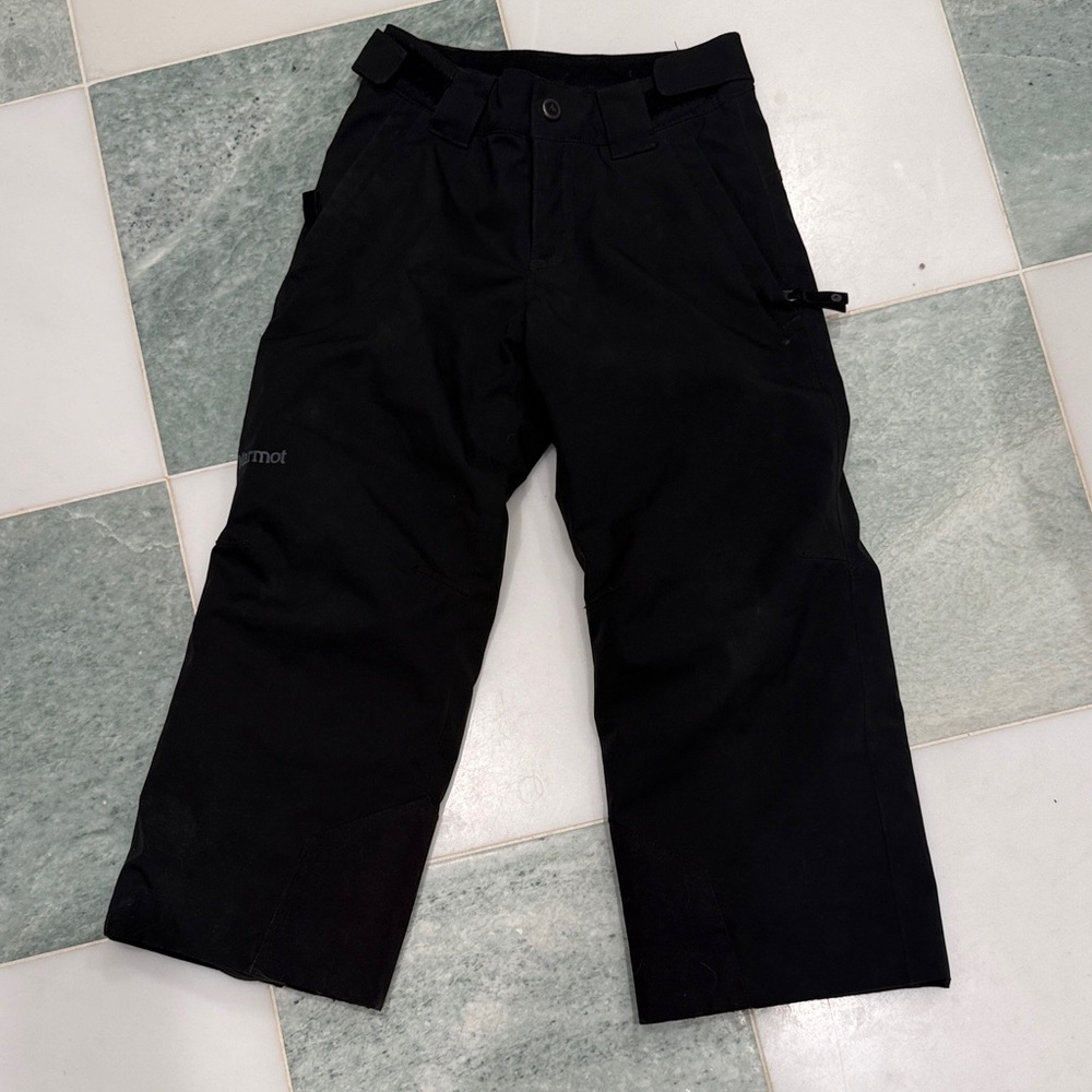 Marmot Black Outdoor Pants with Reflective Logo